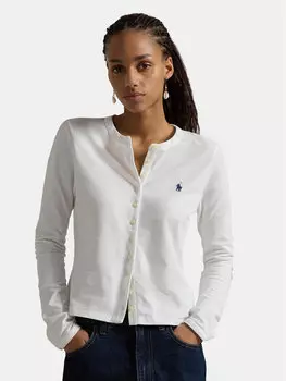 Облегающий кардиган 211941175004 Polo Ralph Lauren, белый