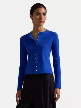 Облегающий кардиган 211941175007 Polo Ralph Lauren, синий