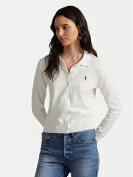 Облегающий кардиган 211972110002 Polo Ralph Lauren, белый