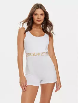 Облегающий комбинезон Versace, белый