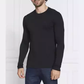 Облегающий крой с длинным рукавом Emporio Armani, синий