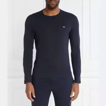 Облегающий крой с длинным рукавом Emporio Armani, синий