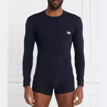 Облегающий крой с длинным рукавом Emporio Armani, синий