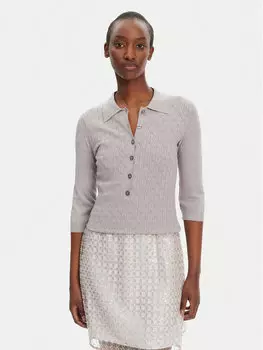 Облегающий свитер 113785039 Rotate, серый