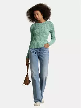 Облегающий свитер 211891640031 Polo Ralph Lauren, зеленый