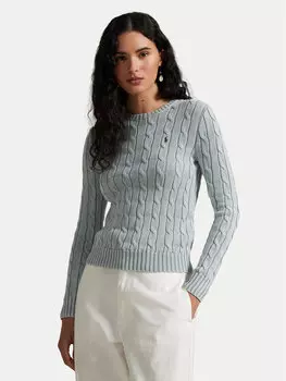 Облегающий свитер 211935303009 Polo Ralph Lauren, голубой