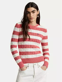 Облегающий свитер 211965754001 Polo Ralph Lauren, розовый