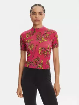 Облегающий свитер 78HAFM07 Versace Jeans Couture, розовый