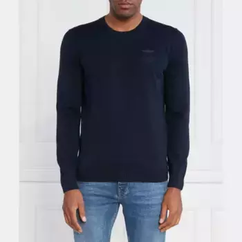 Облегающий свитер Aeronautica Militare, синий