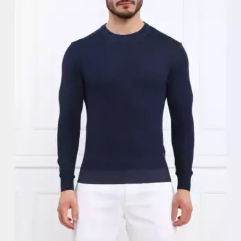 Облегающий свитер Aeronautica Militare, синий