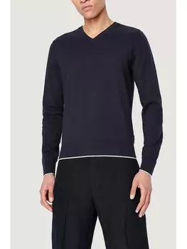 Облегающий свитер Armani Exchange, синий