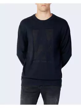 Облегающий свитер Armani Exchange, синий