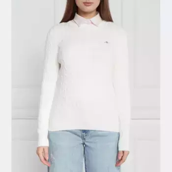 Облегающий свитер Gant, белый