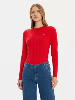 Облегающий свитер Gant, красный