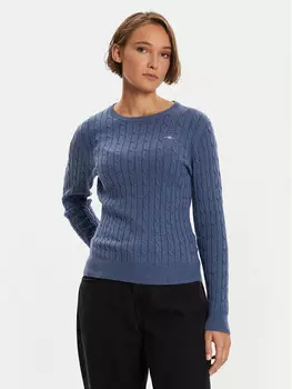 Облегающий свитер Gant, синий