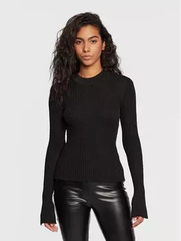 Облегающий свитер Gina Tricot, черный