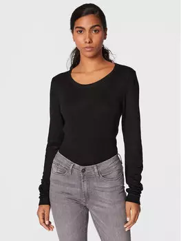 Облегающий свитер Ichi, черный