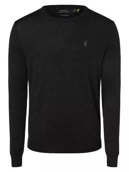 Облегающий свитер из шерсти мериноса Polo Ralph Lauren, серый