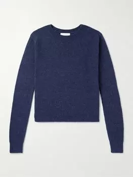 Облегающий свитер из смеси альпаки DRIES VAN NOTEN, синий