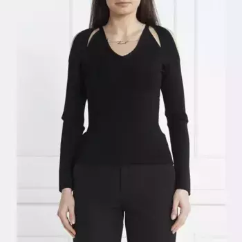Облегающий свитер Karl Lagerfeld, черный