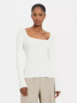 Облегающий свитер Kontatto, экрю