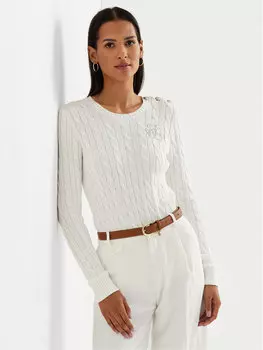 Облегающий свитер Lauren Ralph Lauren, белый