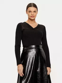 Облегающий свитер Morgan, черный
