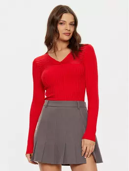 Облегающий свитер Morgan, красный