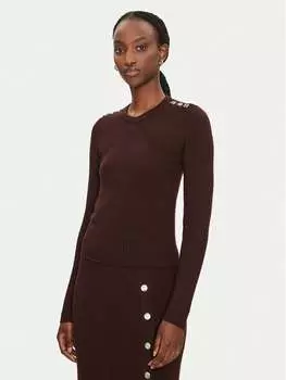 Облегающий свитер Pinko, коричневый