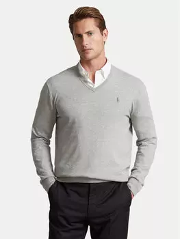 Облегающий свитер Polo Ralph Lauren, серый