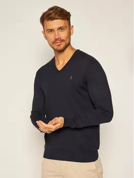 Облегающий свитер Polo Ralph Lauren, синий