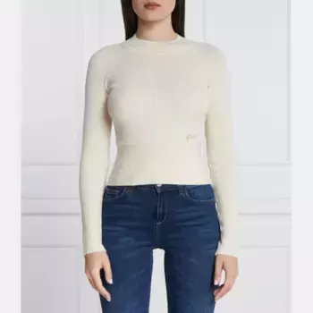 Облегающий свитер с добавлением шерсти Guess, бежевый