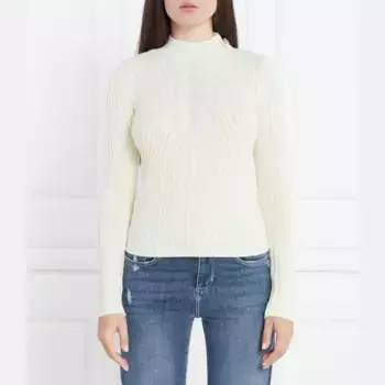 Облегающий свитер с добавлением шерсти Liu Jo, бежевый