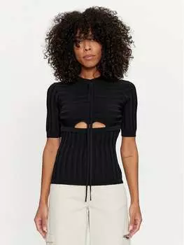 Облегающий свитер Silvian Heach, черный