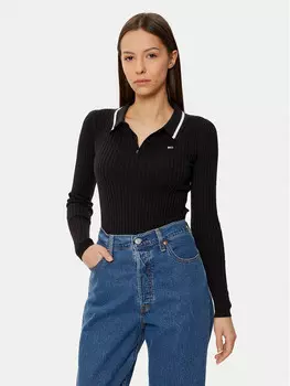 Облегающий свитер Tommy Jeans, черный