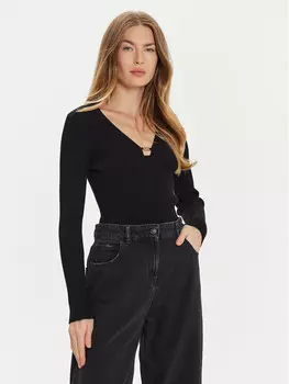 Облегающий свитер Twinset, черный