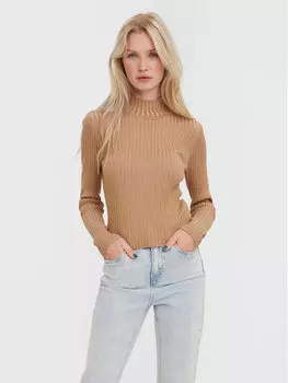 Облегающий свитер Vero Moda, бежевый
