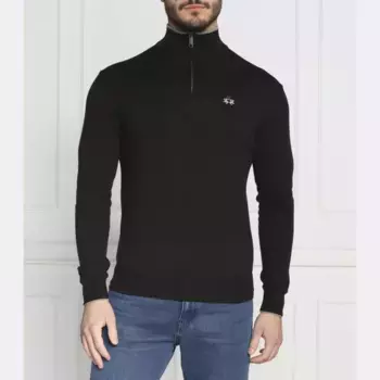 Облегающий свитер yw020 с добавлением шерсти La Martina, черный