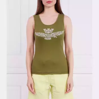 Облегающий топ Aeronautica Militare, зеленый