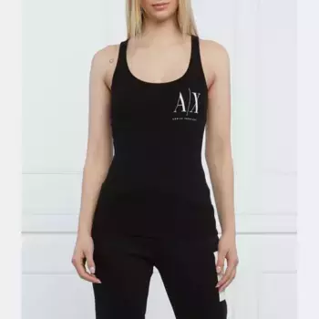 Облегающий топ Armani Exchange, черный