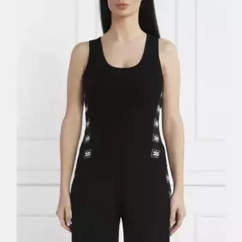 Облегающий топ Elisabetta Franchi, черный