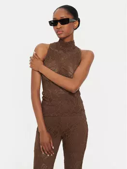 Облегающий топ Gestuz, коричневый