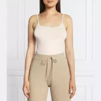 Облегающий топ из матеры Max&Co., бежевый