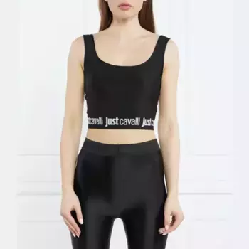 Облегающий топ Just Cavalli, черный