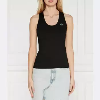 Облегающий топ Lacoste, черный