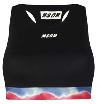 Облегающий топ Msgm, черный