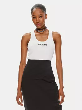 Облегающий топ Patrizia Pepe, белый