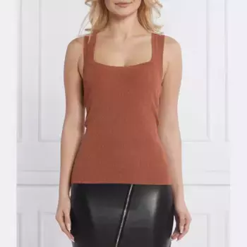 Облегающий топ Patrizia Pepe, коричневый