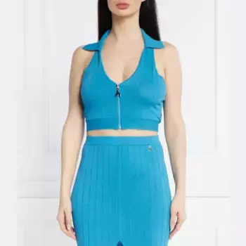 Облегающий топ Patrizia Pepe, синий