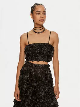 Облегающий топ Rotate, черный